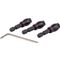 Drill Bit Adaptor Set 3pc 3.4.5mm Fem Rnd- Grub Screw Type 1/4